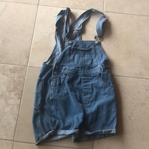 Urban Outfitters BDG Short Overalls Denim